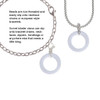 Acrylic 7/8" Ring Imitation Pearl Clip On Charm