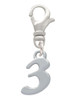 Number - 3 - Clip On Charm