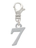 Number - 7 - Clip On Charm
