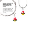 Resin Red Spotted Mushroom Clip On Charm
