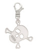 Acrylic Small Mirror Skull Clip On Charm