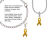 Yellow Ribbon Clip On Charm