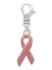 Pink Ribbon Clip On Charm