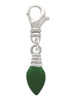 Green Christmas Light Clip On Charm
