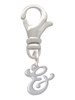 Mini Gelato Script Initial - & - Clip On Charm