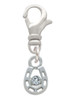 Mini Horseshoe with Clear Crystal Clip On Charm