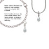 Mini Horseshoe with Clear Crystal Clip On Charm