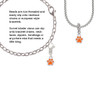 Mini Translucent Orange Paw Clip On Charm