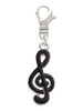 Black Clef Clip On Charm