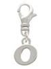 Small Greek Letter - Omicron - Clip On Charm