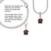 Small Maroon Paw Clip On Charm