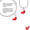 Resin Curved Red Lobster Clip On Charm