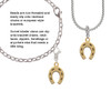 Gold Tone Horseshoe Clip On Charm