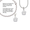 Large White Paw Clip On Charm