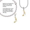 Gold Tone Sixteenth Note Clip On Charm