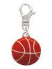 Large Enamel Basketball Clip On Charm