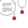Large Enamel Basketball Clip On Charm