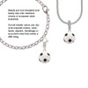 Large Enamel Soccer ball Clip On Charm