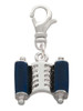 Blue Torah Scroll Clip On Charm