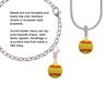 Large Optic Yellow Softball Clip On Charm