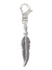 Small 3-D Feather Clip On Charm