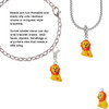 Resin Yellow Lion Clip On Charm