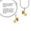 Gold Tone 3-D Lion Clip On Charm