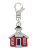 Red School House Clip On Charm