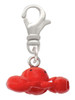 Resin Puffy Red Lobster Clip On Charm
