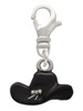 Black Cowboy Hat Clip On Charm