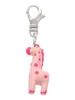Resin Pink Geronimo the Giraffe Clip On Charm