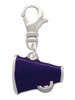 Small Purple Megaphone Clip On Charm