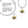 Large Enamel Bumble Bee Clip On Charm