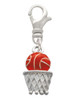 Basketball - Over Hoop Clip On Charm