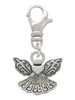 Small Angel with Heart Clip On Charm