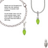 Christmas Lights - Lime Green Resin Clip On Charm