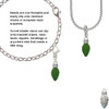 Christmas Lights - Green Resin Clip On Charm