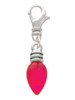 Christmas Lights - Hot Pink Resin Clip On Charm