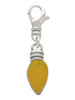 Christmas Lights - Hot Yellow Resin Clip On Charm