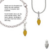 Christmas Lights - Hot Yellow Resin Clip On Charm