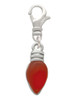 Christmas Lights - Red Resin Clip On Charm