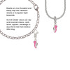 Mini Hot Pink Running Shoe Clip On Charm