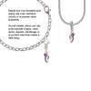 Mini Purple Running Shoe Clip On Charm