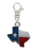 Enamel Lone Star Texas Clip On Charm