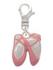 Large Pink Ballet Slippers Clip On Charm