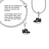 Black Ice Skates Clip On Charm