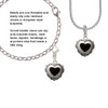 Black Concho Heart Clip On Charm