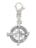 Compass Clip On Charm
