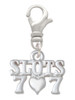 Slots with Heart and Lucky 7s Clip On Charm