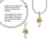Gold Tone Palm Tree Clip On Charm